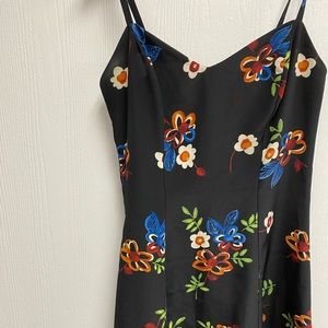 Y2k vintage flower mini dress Small size 3 / 4 multicolor floral